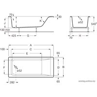 Ванна Roca Easy 170x75 (248149000)