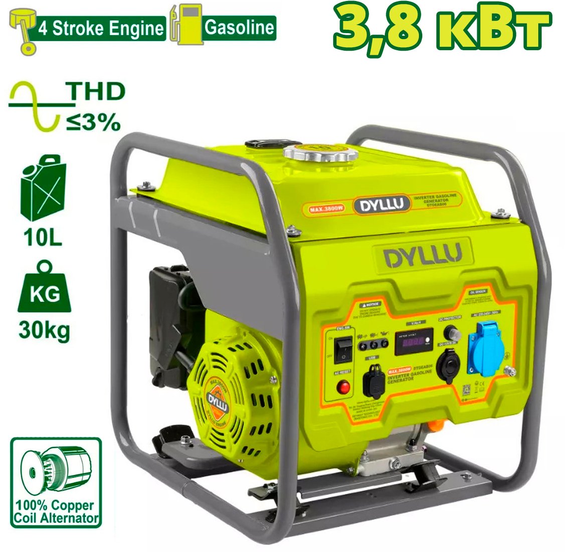 

Бензиновый генератор Dyllu DTGEAB06