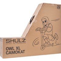 Трюковый самокат Shulz Owl XL (полированный металл)