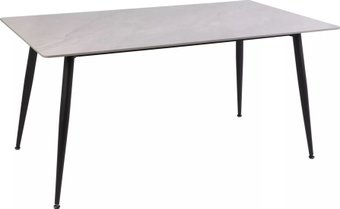 Кухонный стол Signal Rion 130/70/76 (серый лак/черный)