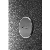 Металлическая дверь Guard Классика MG60 97х205 левая (черное серебро/белый ясень)