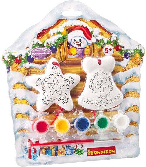 

Набор для создания поделок/игрушек Bondibon Елочные украшения. Избушка ВВ1688