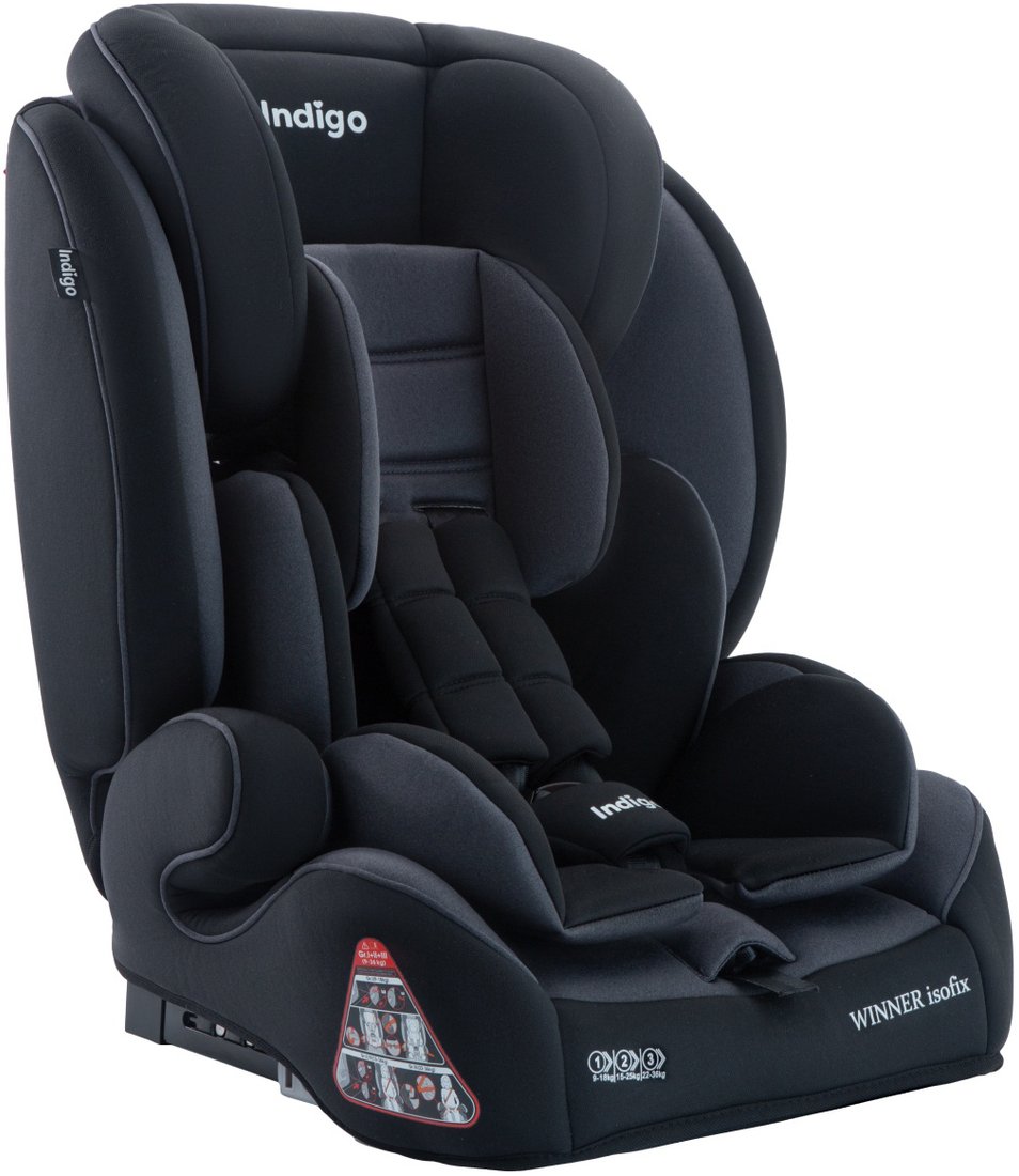 

Детское автокресло Indigo Winner Isofix YB706B (черный/серый)