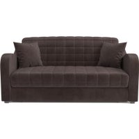 Диван Мебель-АРС Аккордеон Барон №4 ППУ 120x200 (коричневый кордрой)