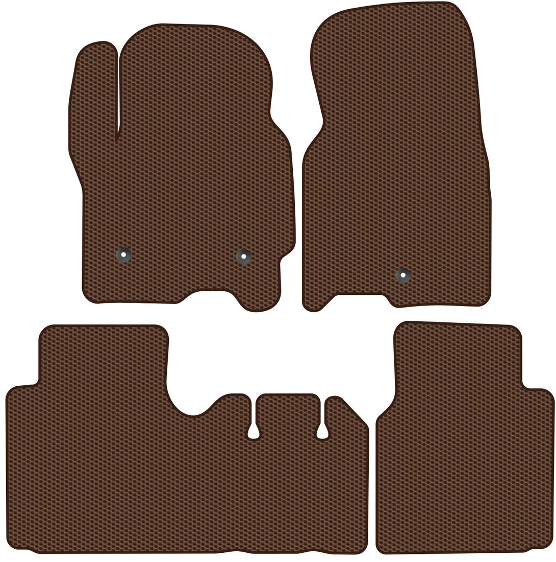 

Комплект ковриков для авто Alicosta Chevrolet Tahoe V (suv / GMT T1XX) 2021 - Н.В. (коричневый, сота)