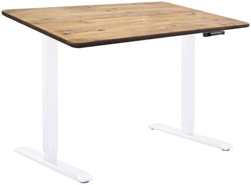 

Стол для работы стоя ErgoSmart Wooden Manual DESKFIT DF100 1300х750х27 мм (прямой край, дуб натуральный/белый)