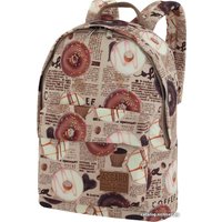 Городской рюкзак Asgard Р-5137П (пончики/газета, бежевый)