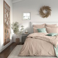 Евро комплект постельного белья Нордтекс Verossa Евро Melange Praline VRM 2515 Praline Д12 23