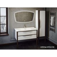  Smile Шкаф-пенал Риголетто 41.5 (правый, белый/орех)