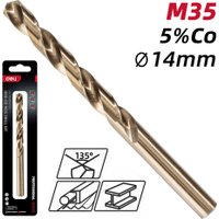 Сверло Deli RS 14.0мм DIN 338 HSCo 5 EDH-MHZ140-E2