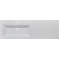 Symbolite Тумба с умывальником Даллас 150 Люкс Plus 3 ящика + Даллас 150x48.2 (левый, белый)