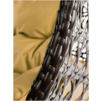 Подвесное кресло M-Group Для двоих Люкс 11510401 (черный ротанг/бежевая подушка)