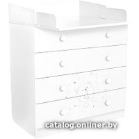 Детский комод Polini Kids French 1580 Teddy (белый)