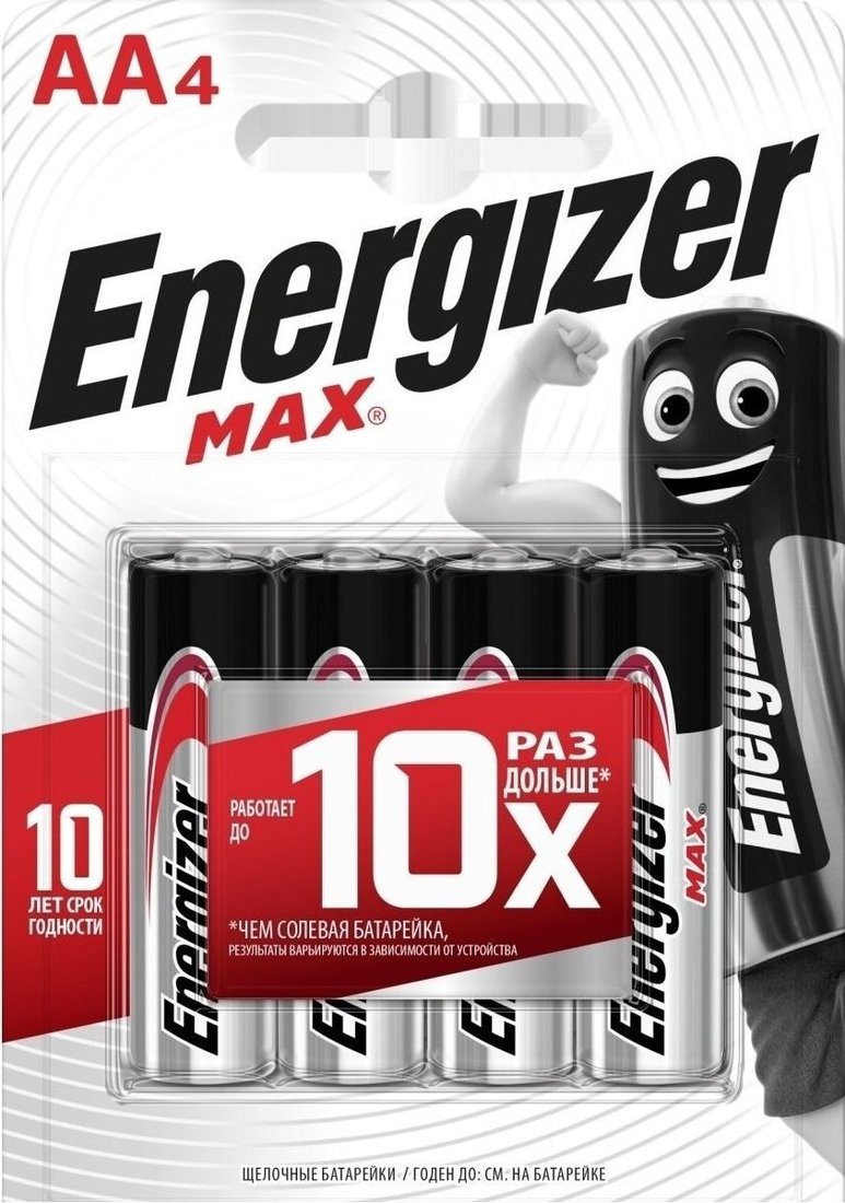 

Батарейка Energizer MAX E91 LR6/AA BP4/48 4 шт