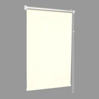 Мини рулонные шторы Delfa Сантайм Термо-Блэкаут СРШ-01МЭД С1001 (48x160, бело-ванильный)