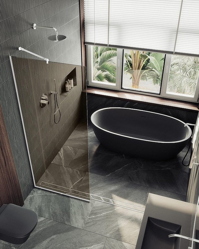 

Душевая стенка MaybahGlass 89x195 MGD-691-1у (бронзовое стекло/белый матовый)