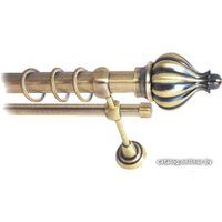 Карниз для штор Lm Decor Купол (антик, гладкая, 3.6м 25мм, 2 ряда)