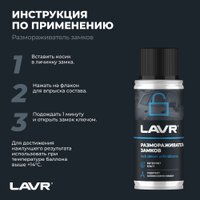  Lavr Размораживатель замков с силиконовой смазкой 140мл Ln1306