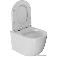 Унитаз подвесной White Wave Lara (белый глянец)