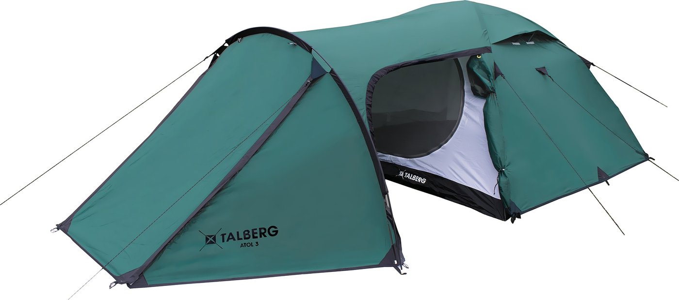 

Треккинговая палатка Talberg Atol 3 (зеленый)