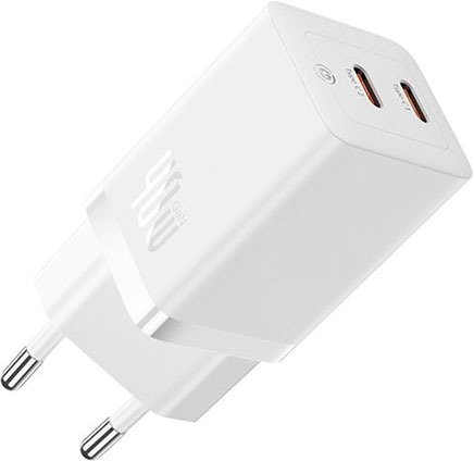 

Сетевое зарядное Baseus GaN5 Pro Fast Charger C+C 40W CCGP180102 (белый)