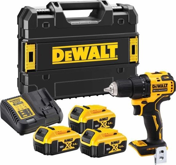 

Дрель-шуруповерт DeWalt DCD708P3T (с 3-мя АКБ 5 Ач, кейс)