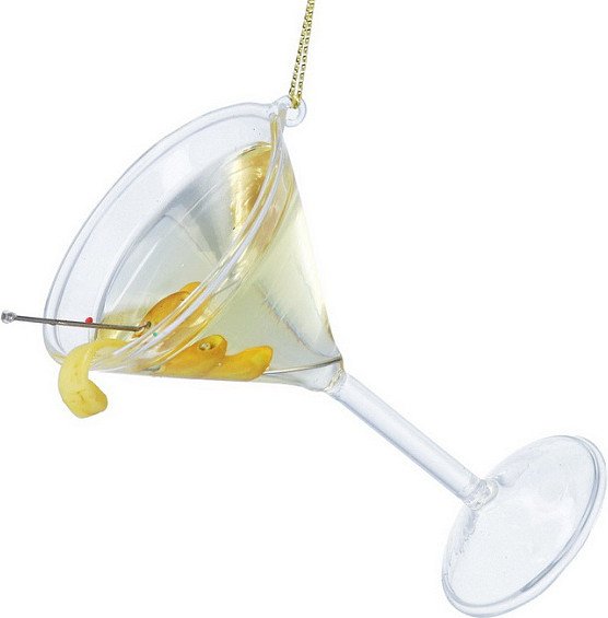 

Елочная игрушка Gisela Graham All Glass Бокал мартини 01026