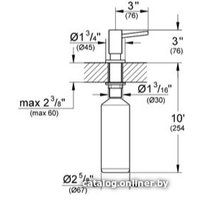Дозатор для моющего средства Grohe Cosmopolitan 40535DC0 (сталь)