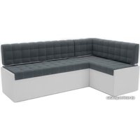 Угловой диван Мебель-АРС Ганновер правый 208x82x133 (велюр серо-синий HB-178 26)