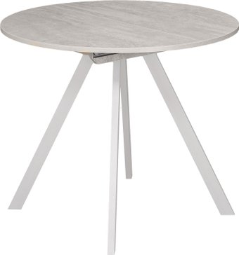 Кухонный стол Древпром М156 Пралеска ДП1-02-11 (шелковый камень/белый матовый)