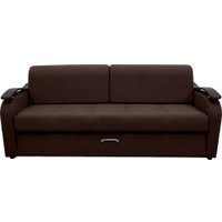 Диван Сириус Лидер-2 НПБ 215x110 (Eva 04 велюр темно-коричневый)