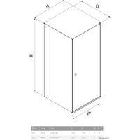 Душевой уголок NEW TRENDY Superia K-0587