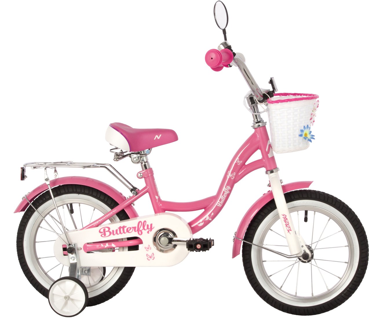 

Детский велосипед Novatrack Butterfly 14 2023 147BUTTERFLY.PN23 (розовый)