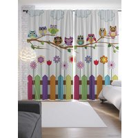 Комплект штор JoyArty Веселые совы 2.9x2.65 м (2 шт)