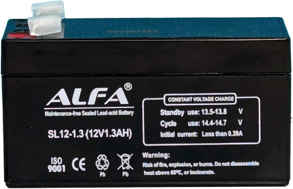 

Аккумулятор для ИБП ALFA SL12-1.3 (12V-1.3Ah)