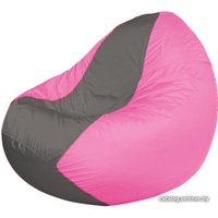 Кресло-мешок Flagman Classic К2.1-170 (розовый/серый темный)