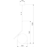 Подвесная люстра Евросвет Frost 50153/1 (хром)