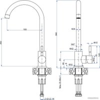 Смеситель GranFest QUARZ GF-Z5410 (черный)