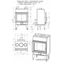 Свободностоящая печь-камин Мета-Бел Fenix 2L ТКТ 10.0-02