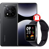 Телефон Xiaomi Redmi Note 14 Pro+ 5G 8GB/256GB международная версия (черный) + умные часы Xiaomi Redmi Watch 3 (черный) по акции