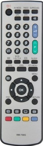 

Пульт ДУ Huayu RM-758G для Sharp universal