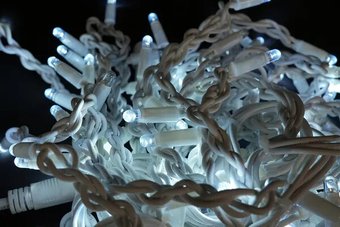 Гирлянда бахрома ULED ULED-LG-192-220V-(W-F-W/W)