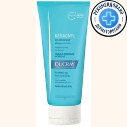 Ducray Гель для умывания Керакнил пенящийся (200 мл)