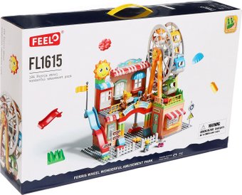 Конструктор Feelo Город. Парк аттракционов FL1115 9893168 (194 эл)