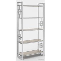 Стеллаж Hype Mebel Квадро 80x170 (белый/древесина белая)