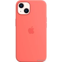 Чехол для телефона Apple MagSafe Silicone Case для iPhone 13 (розовый помело)