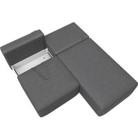 Угловой диван Лига диванов Лига-060 НПБ угол универсальный 129505 (замша Joly 13 серый)