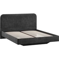 Кровать Трия Тиффани Тип 1 180x200 (микровелюр Wellmart Graphite)