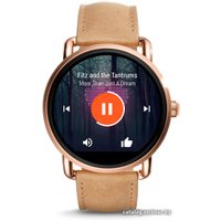 Умные часы Fossil Q Wander Light Brown Leather (золотистый/бежевый)