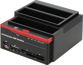 Бокс для накопителей 2.5" и 3.5" USBTOP USB3.0 – IDE/2xSATA 893U3